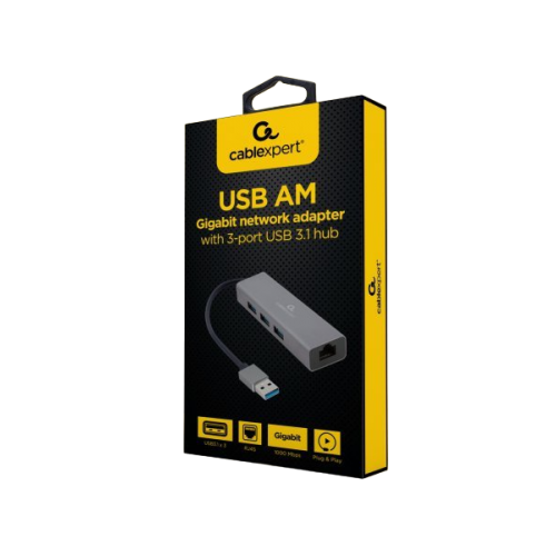 Купить USB-хаб Cablexpert USB 4 in 1 (A-AMU3-LAN-01) Grey - цена в Харькове, Киеве, Днепре, Одессе
в интернет-магазине Telemart фото