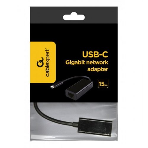 Купить Сетевая карта Cablexpert USB Type-C to Gigabit Ethernet (A-CM-LAN-01) Black - цена в Харькове, Киеве, Днепре, Одессе
в интернет-магазине Telemart фото