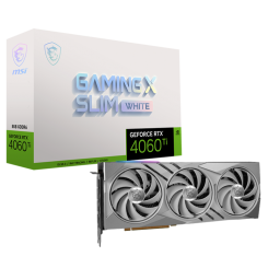 Видеокарта MSI GeForce RTX 4060 Ti GAMING X SLIM WHITE 16384MB (RTX 4060 Ti GAMING X SLIM WHITE 16G)