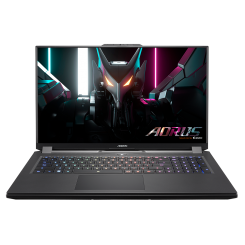 Ноутбук Gigabyte AORUS 17H (AORUS_17H_BXF-74KZ554SD) Black / 17.3″ (1920x1080, IPS) / Intel Core i7-13700H (3.7–5.0 ГГц), 14 ядер / NVIDIA GeForce RTX 4080 / 16 ГБ (DDR5) / 1024 ГБ (SSD) / Без ОС