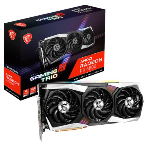 відеокарта MSI Radeon RX 6800 GAMING X TRIO 16384MB (RX 6800 GAMING X TRIO 16G) (Відновлено продавцем, 526833) купити в Україні: Київ, Львів, Хмельницький, Тернопіль | Перевірка сумісності, низька ціна, відгуки, характеристики від TELEMART фото