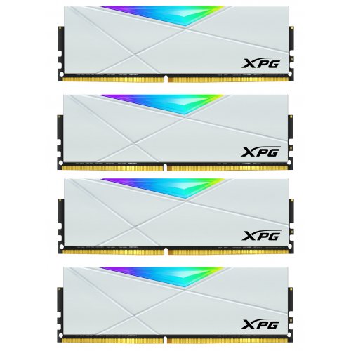 Фото ОЗУ ADATA DDR4 64GB (4x16GB) 3600MHz XPG Spectrix D50 RGB White (AX4U360016G18I-QCWH50)