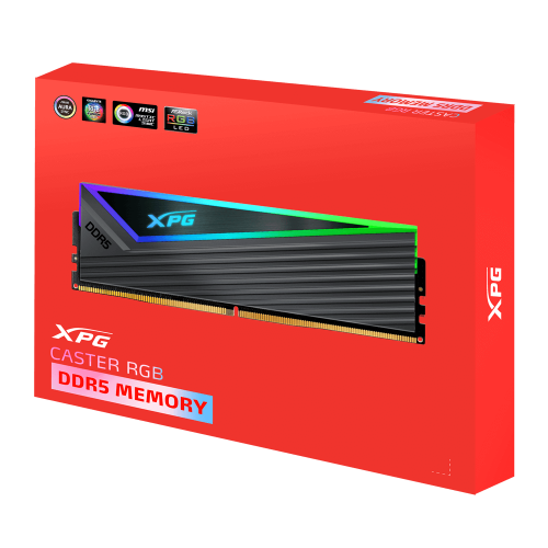 Фото ОЗУ ADATA DDR5 32GB (2x16GB) 6000MHz XPG Caster RGB (AX5U6000C3016G-DCCARGY)