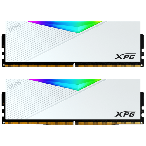 Фото ОЗП ADATA DDR5 32GB (2x16GB) 6000MHz XPG Lancer RGB White (AX5U6000C4016G-DCLARWH)