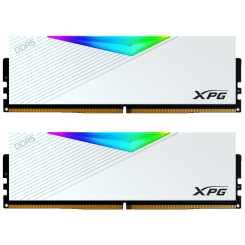 Фото ADATA DDR5 32GB (2x16GB) 6400MHz XPG Lancer RGB White (AX5U6400C3216G-DCLARWH)