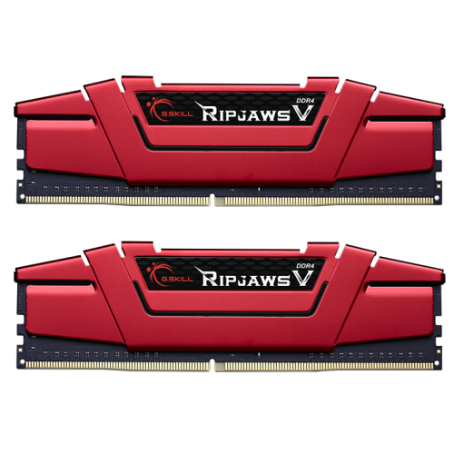 Купить ОЗУ G.Skill DDR4 16GB (2x8GB) 2666MHz Ripjaws V Red (F4-2666C19D-16GVR) с проверкой совместимости: обзор, характеристики, цена в Киеве, Днепре, Одессе, Харькове, Украине | интернет-магазин TELEMART.UA фото
