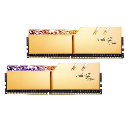 

G.Skill DDR4 64GB (2x32GB) 3600MHz Trident Z Royal Gold (F4-3600C18D-64GTRG)