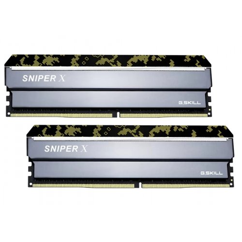 ОЗП G.Skill DDR4 32GB (2x16GB) 3600MHz Sniper X Silver (F4-3600C19D-32GSXKB) купити з перевіркою сумісності: огляд, характеристики, ціна у Києві, Львові, Вінниці, Хмельницькому, Івано-Франківську, Україні | інтернет-магазин TELEMART.UA фото