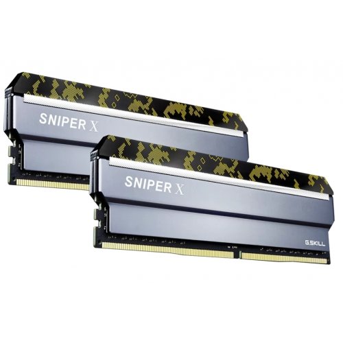 ОЗП G.Skill DDR4 32GB (2x16GB) 3600MHz Sniper X Silver (F4-3600C19D-32GSXKB) купити з перевіркою сумісності: огляд, характеристики, ціна у Києві, Львові, Вінниці, Хмельницькому, Івано-Франківську, Україні | інтернет-магазин TELEMART.UA фото