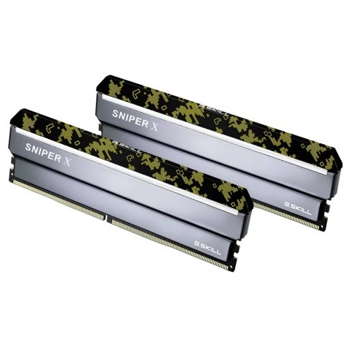 ОЗП G.Skill DDR4 32GB (2x16GB) 3600MHz Sniper X Silver (F4-3600C19D-32GSXKB) купити з перевіркою сумісності: огляд, характеристики, ціна у Києві, Львові, Вінниці, Хмельницькому, Івано-Франківську, Україні | інтернет-магазин TELEMART.UA фото
