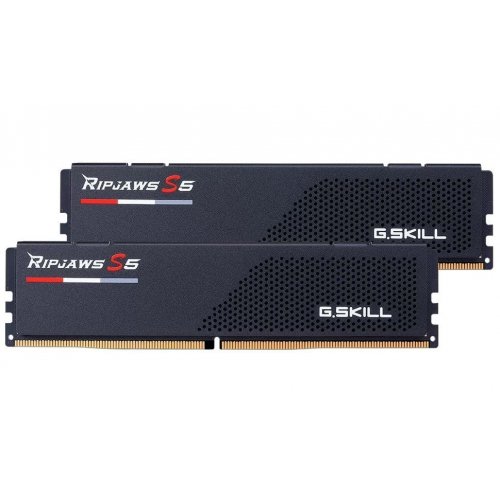 ОЗП G.Skill DDR5 48GB (2x24GB) 6400MHz Ripjaws S5 (F5-6400J3648G24GX2-RS5K) купити з перевіркою сумісності: огляд, характеристики, ціна у Києві, Львові, Вінниці, Хмельницькому, Івано-Франківську, Україні | інтернет-магазин TELEMART.UA фото