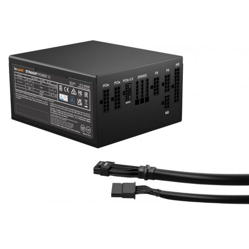 Купить Блок питания Be Quiet! Straight Power 12 850W (BN337) с проверкой совместимости: обзор, характеристики, цена в Киеве, Днепре, Одессе, Харькове, Украине | интернет-магазин TELEMART.UA фото