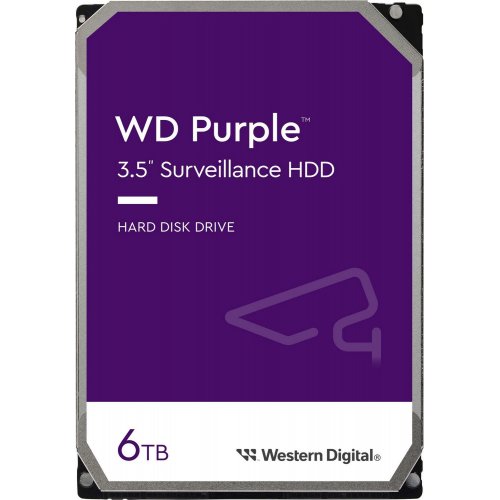 Фото Жесткий диск Western Digital Purple Surveillance 6TB 256MB 5400RPM 3.5