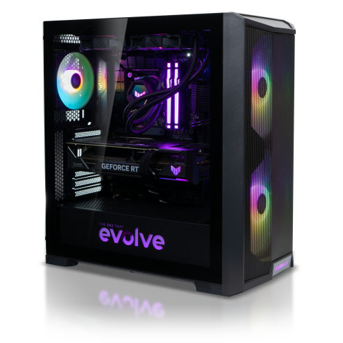 Продать Компьютер EVOLVE GamePart Platinum 3H+ (EVGP-P3HR570XN407TI-32S1TBk) Black по Trade-In интернет-магазине Телемарт - Киев, Днепр, Украина фото
