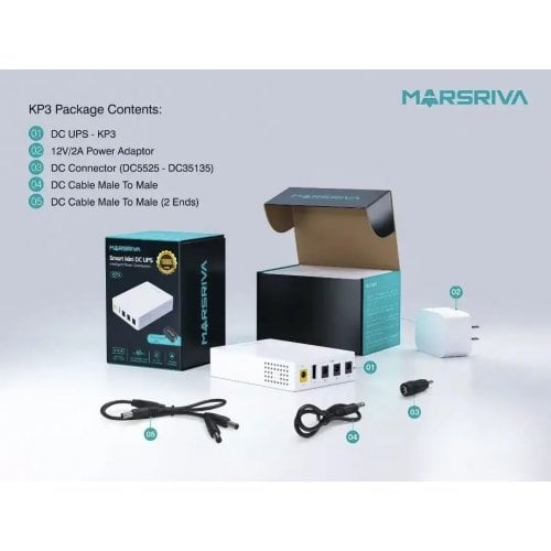 Купить ИБП для роутеров Marsriva KP3 18W 10000Ah (37Wh) - цена в Харькове, Киеве, Днепре, Одессе
в интернет-магазине Telemart фото