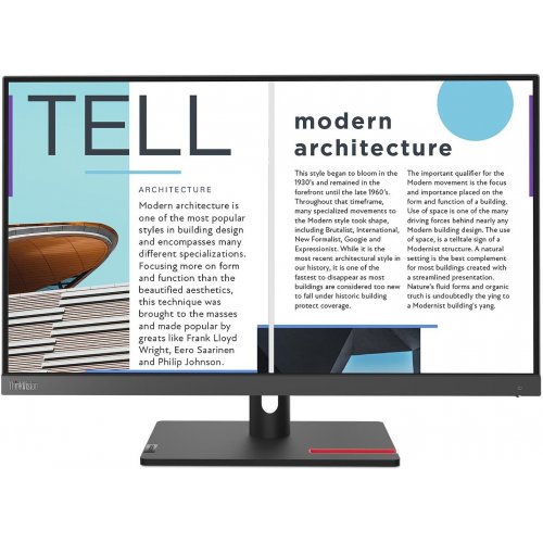 Продать Монитор Lenovo 24.5" S25e-30 (63E0KAT4UA) Storm Grey по Trade-In интернет-магазине Телемарт - Киев, Днепр, Украина фото