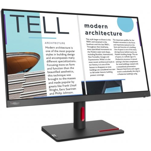 Продать Монитор Lenovo 24.5" S25e-30 (63E0KAT4UA) Storm Grey по Trade-In интернет-магазине Телемарт - Киев, Днепр, Украина фото