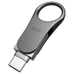 Накопитель Silicon Power Mobile C80 16 GB USB 3.0 Type-C Silver (SP016GBUC3C80V1S)