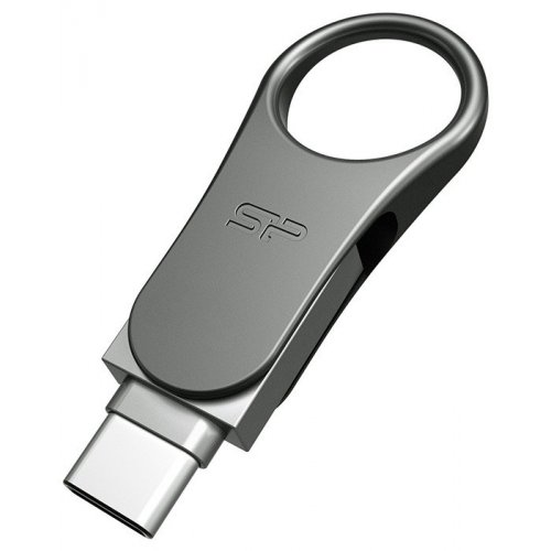 Купить Накопитель Silicon Power Mobile C80 16 GB USB 3.0 Type-C Silver (SP016GBUC3C80V1S) - цена в Харькове, Киеве, Днепре, Одессе
в интернет-магазине Telemart фото