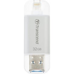 Накопитель Transcend JetDrive Go 300 32GB Lightning USB 3.1 Silver (TS32GJDG300S)