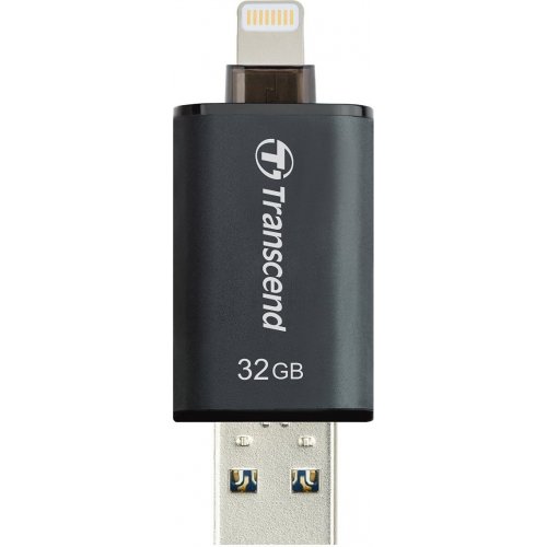 Накопитель Transcend JetDrive Go 300 32GB Lightning USB 3.1 Black (TS32GJDG300K) купить в Украине | Telemart фото