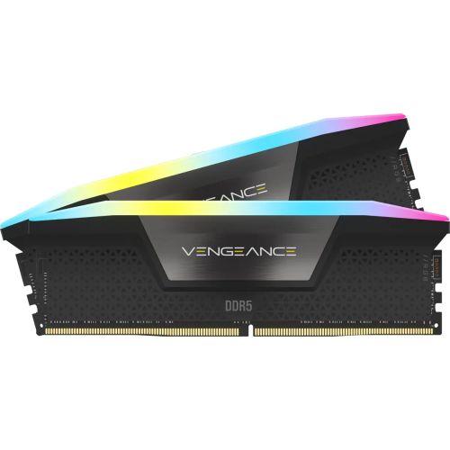 Фото ОЗП Corsair DDR5 64GB (2x32GB) 6600Mhz Vengeance RGB Black (CMH64GX5M2B6600C32)