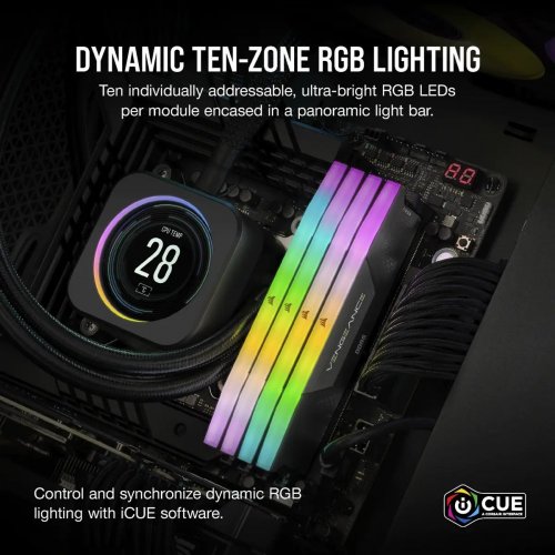skjule social Hold sammen med Build a PC for RAM Corsair DDR5 64GB (2x32GB) 5200Mhz Vengeance RGB Black  (CMH64GX5M2B5200C40) with compatibility check and compare prices in France:  Paris, Marseille, Lisle on NerdPart