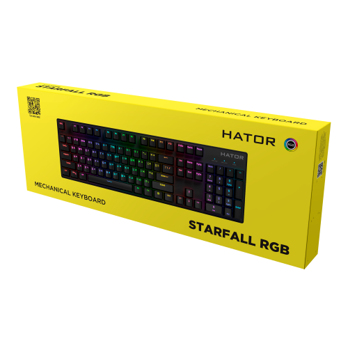 Фото Клавиатура HATOR Starfall RGB Red switch (HTK-597) Black