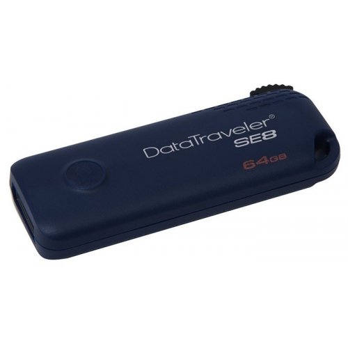 Купити Накопичувач Kingston DT SE8 64GB Blue (DTSE8/64GB) - ціна в Києві, Львові, Вінниці, Хмельницькому, Франківську, Україні | інтернет-магазин TELEMART.UA фото