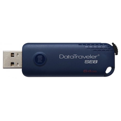 Купити Накопичувач Kingston DT SE8 64GB Blue (DTSE8/64GB) - ціна в Києві, Львові, Вінниці, Хмельницькому, Франківську, Україні | інтернет-магазин TELEMART.UA фото