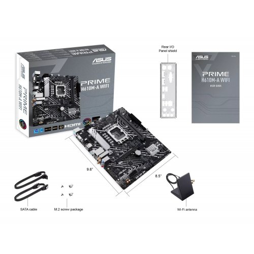 Photo Motherboard Asus PRIME H610M-A WIFI (s1700, H610)