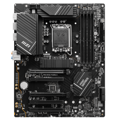 Photo Motherboard MSI PRO B760-P DDR4 II (s1700, Intel B760)