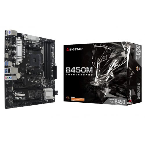 Продать Материнская плата Biostar B450MX-S (sAM4, AMD B450) по Trade-In интернет-магазине Телемарт - Киев, Днепр, Украина фото