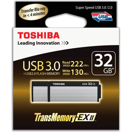 Накопитель Toshiba Osumi EX-II 32GB USB 3.0 Silver (THNV32OSUSIL(8) купить в Украине | Telemart фото