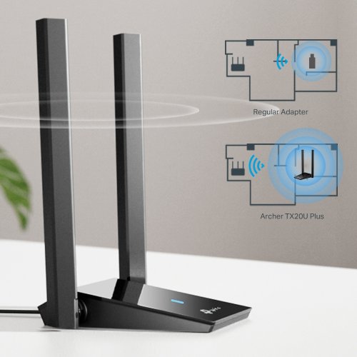 Купить Wi-Fi адаптер TP-LINK Archer TX20U Plus - цена в Харькове, Киеве, Днепре, Одессе
в интернет-магазине Telemart фото