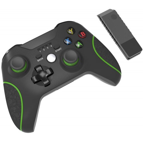 Купити Геймпад TopWolf HS-XO305 Black/Green - ціна в Києві, Львові, Вінниці, Хмельницькому, Франківську, Україні | інтернет-магазин TELEMART.UA фото