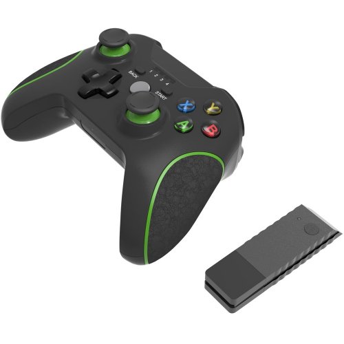 Купити Геймпад TopWolf HS-XO305 Black/Green - ціна в Києві, Львові, Вінниці, Хмельницькому, Франківську, Україні | інтернет-магазин TELEMART.UA фото