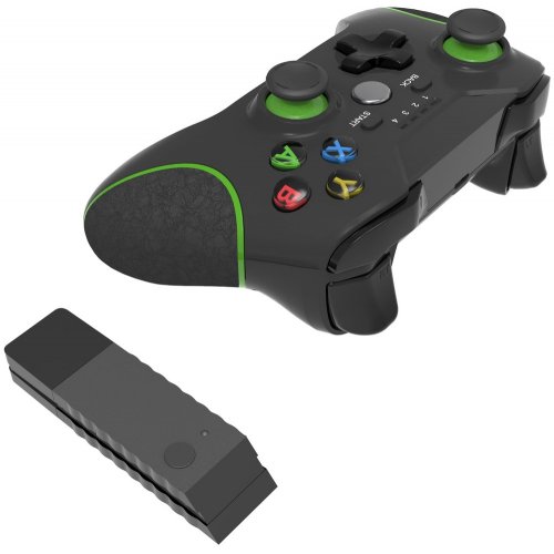 Купити Геймпад TopWolf HS-XO305 Black/Green - ціна в Києві, Львові, Вінниці, Хмельницькому, Франківську, Україні | інтернет-магазин TELEMART.UA фото