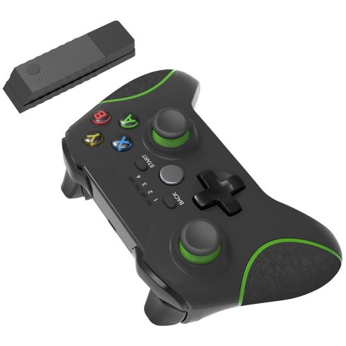 Купити Геймпад TopWolf HS-XO305 Black/Green - ціна в Києві, Львові, Вінниці, Хмельницькому, Франківську, Україні | інтернет-магазин TELEMART.UA фото