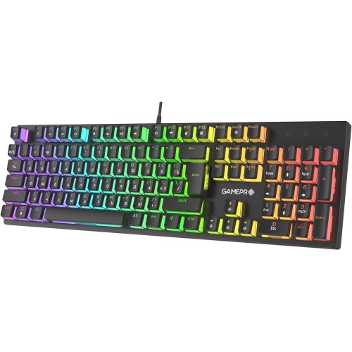 Купити Клавіатура GamePro MK85B RGB Blue Switch Black - ціна в Києві, Львові, Вінниці, Хмельницькому, Франківську, Україні | інтернет-магазин TELEMART.UA фото