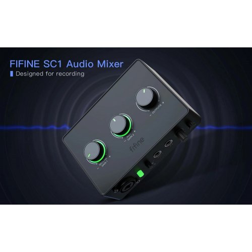 Купить Микшер Fifine SC1 Black - цена в Харькове, Киеве, Днепре, Одессе
в интернет-магазине Telemart фото