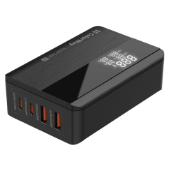 Сетевое зарядное устройство ColorWay 2 x USB + 2 x USB Type-C 65W (CW-CHS040PD-BK) Black