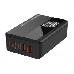Сетевое зарядное устройство ColorWay GaN 2 x USB + 2 x USB Type-C 100W (CW-CHS041PD-BK) Black