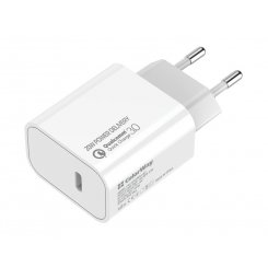 Фото Сетевое зарядное устройство ColorWay V2 USB Type-C 20W (CW-CHS026PD-WT) White