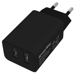 Мережевий зарядний пристрій ColorWay 2 x USB 10W (CW-CHS015-BK) Black