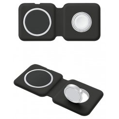 Беспроводное зарядное устройство ColorWay MagSafe Duo Charger 15W for iPhone (CW-CHW32Q-BK) Black