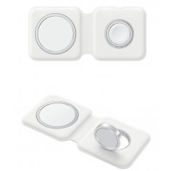 Бездротовий зарядний пристрій ColorWay MagSafe Duo Charger 15W for iPhone (CW-CHW32Q-WT) White