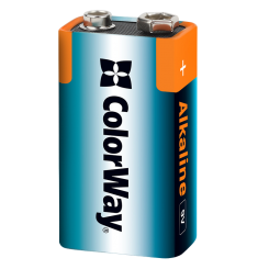 Батарейки ColorWay 9V/6LR61 Alkaline Power 1шт (CW-BA6LR61-1BL)