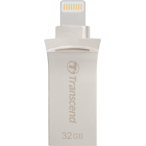 Купити Накопичувач Transcend JetDrive Go 500 32GB Silver USB 3.1/Lightning (TS32GJDG500S) - ціна в Києві, Львові, Вінниці, Хмельницькому, Франківську, Україні | інтернет-магазин TELEMART.UA фото