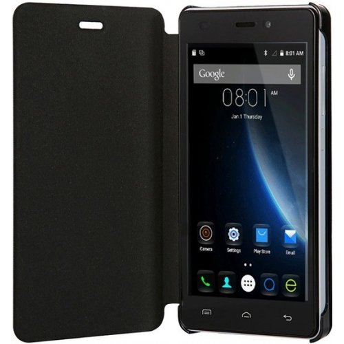 Чохол Чехол Doogee Flip Cover для Doogee X5/X5s/X5 Pro Black купити в Україні: Київ, Львів, Хмельницький, Тернопіль, Івано-Франківськ | Низька ціна, відгуки, характеристики від TELEMART фото